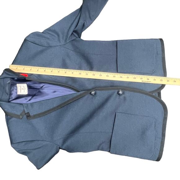 Gap The Academy Blazer Size 2 Button Front Long Sleeve Navy Blue School Boy - Picture 11 of 12